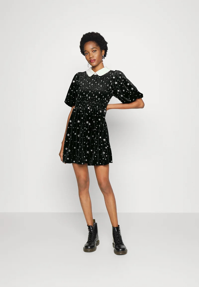 Zodiac Velvet Mini Dress