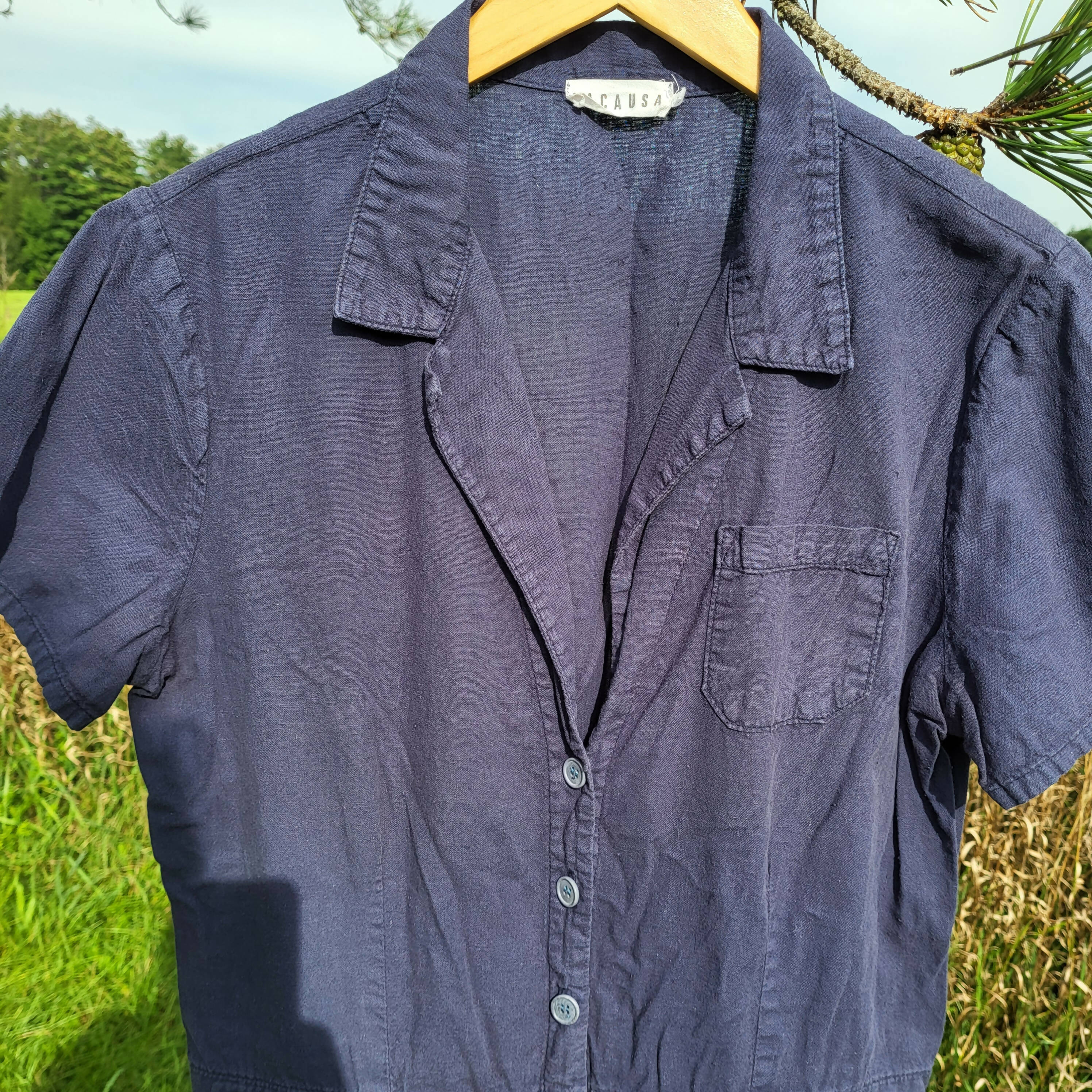 LACAUSA montana jumpsuit in french blue