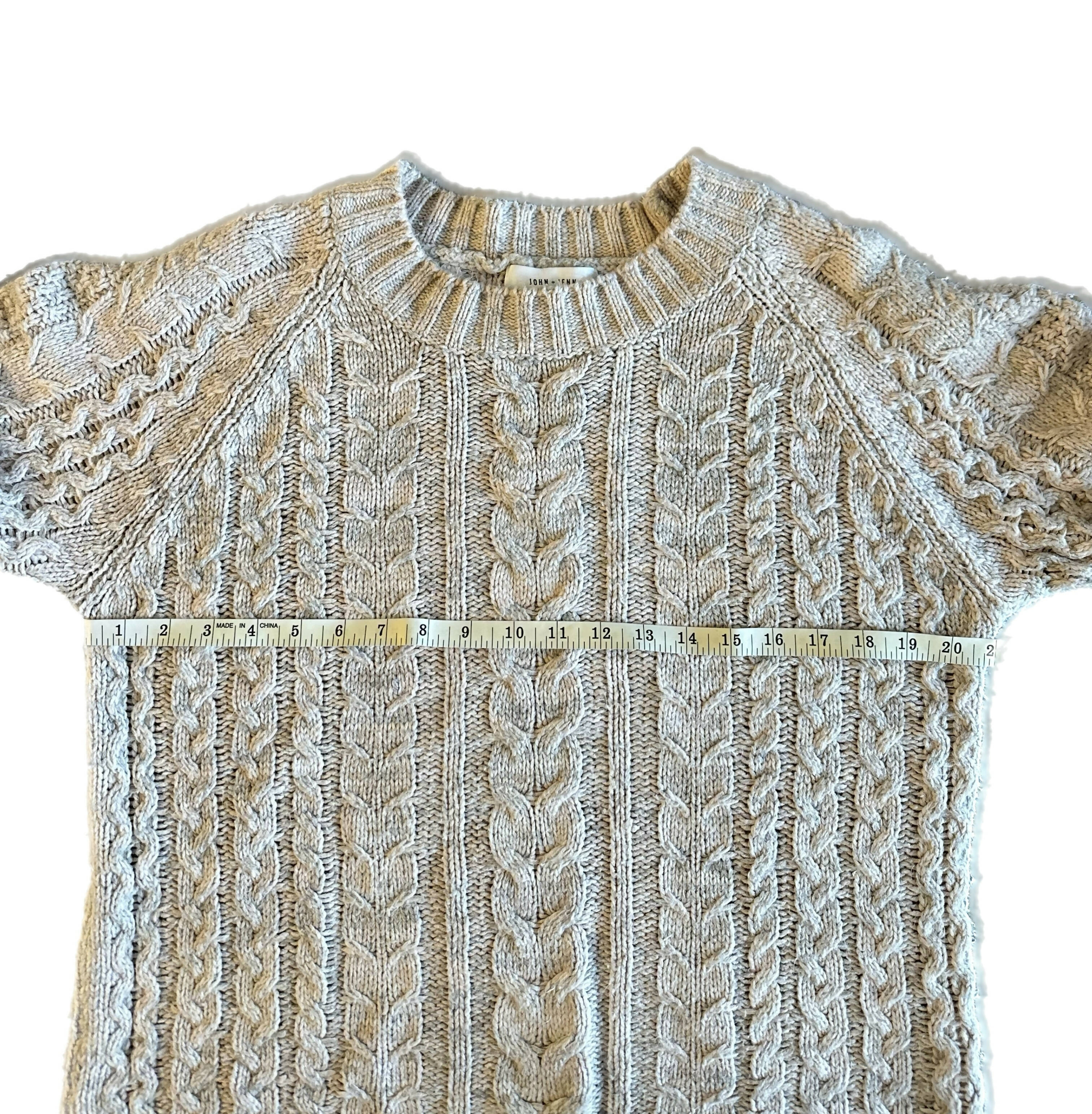 John & Jenn Cable Knit Sweater - Pink