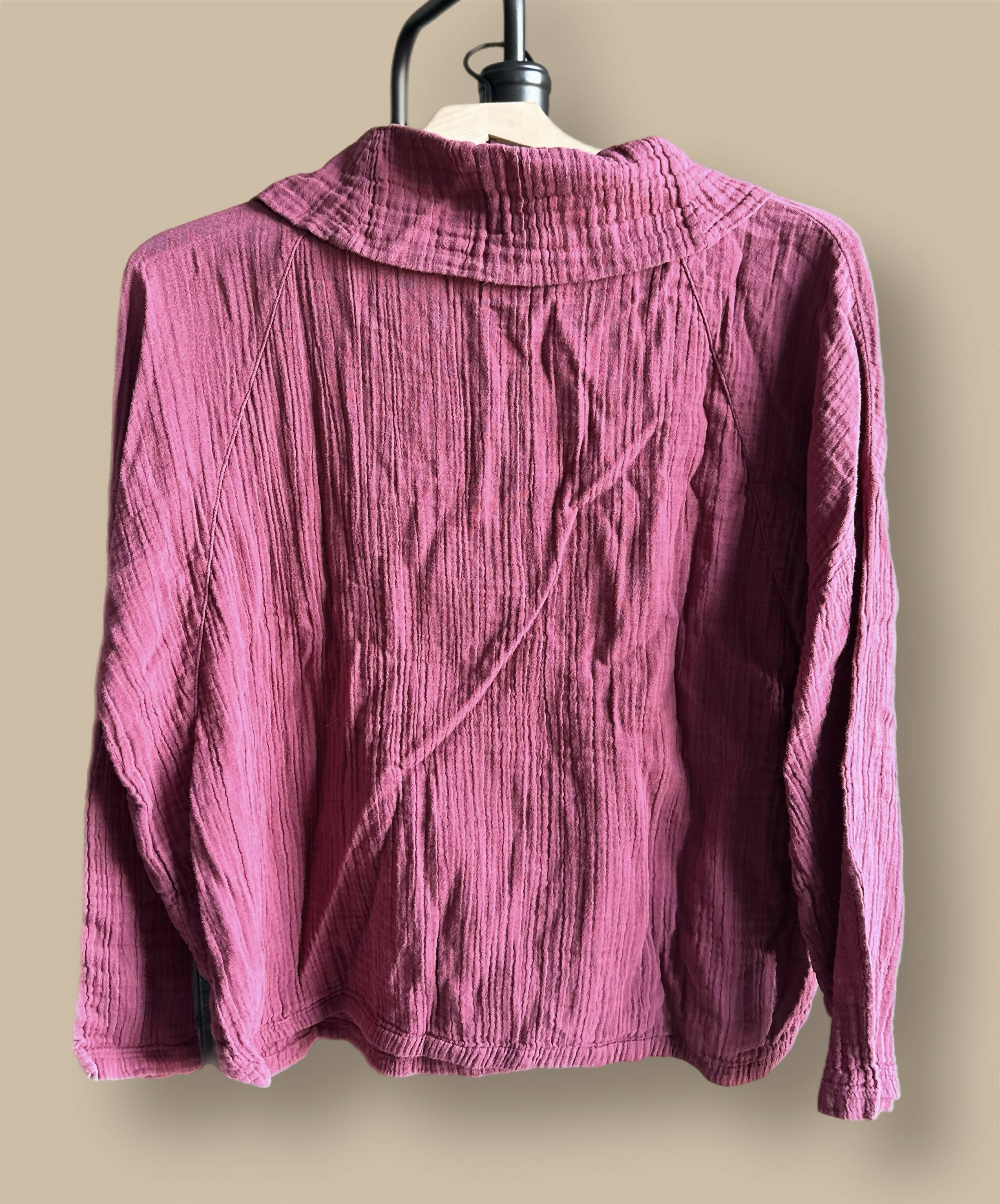 Lilla P OVERSIZED COWL NECK SWEATER - /Pink