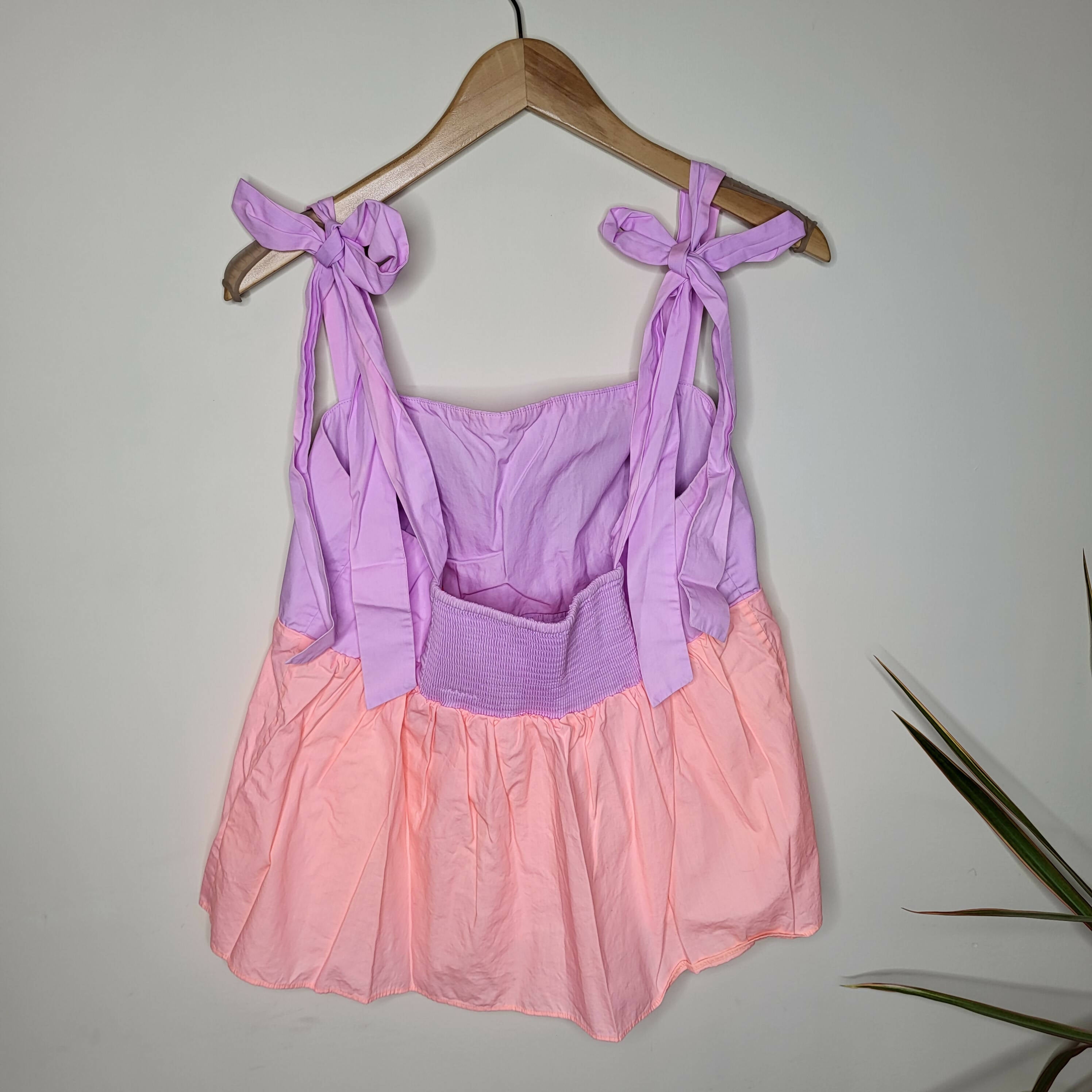 Lilly Pulitzer Anlee Tie Sleeve Colorblock Top - Colorblock - Purple Multi/Purple Iris Pb Bellini Colorblock