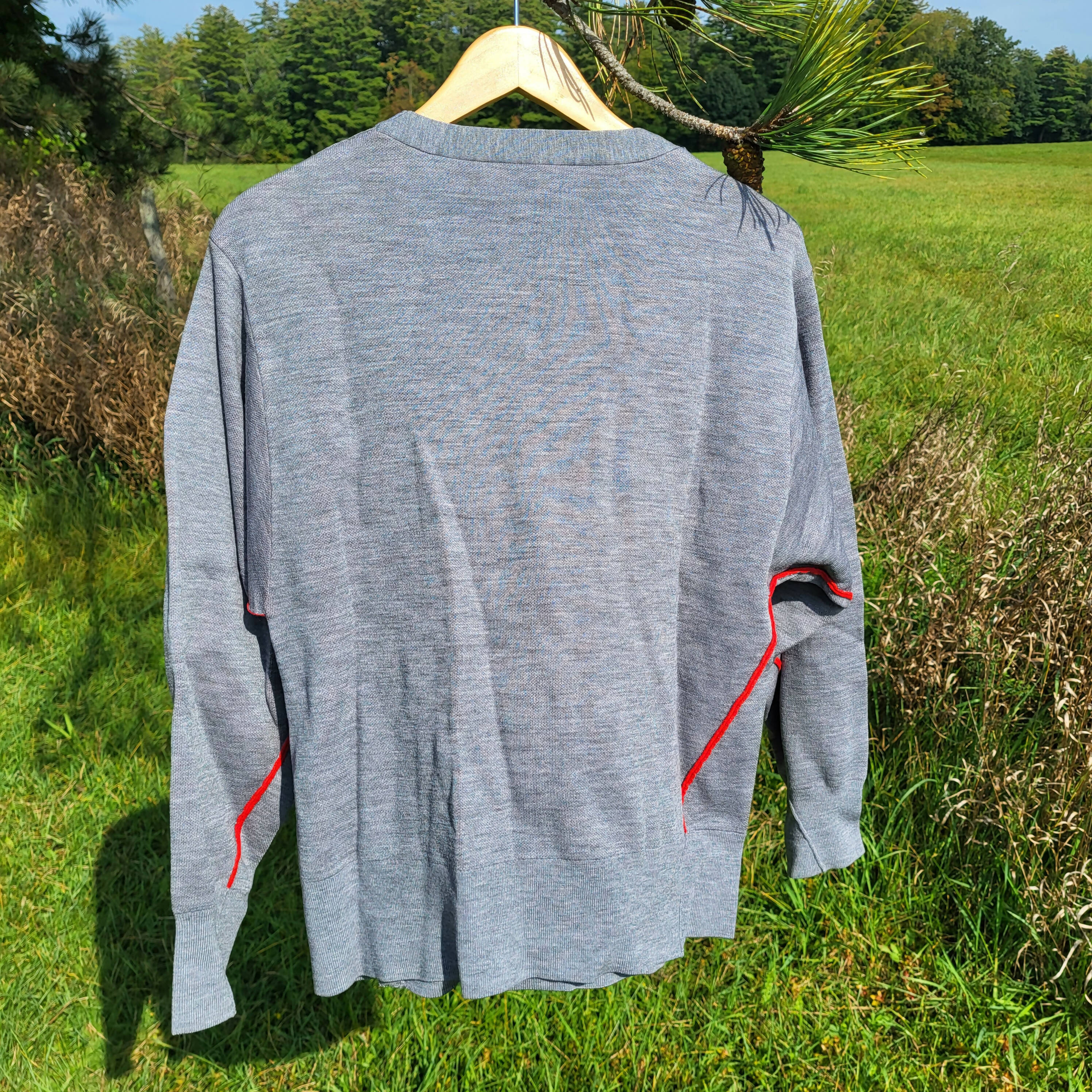 Rag & Bone Long Sleeve Side-Button Merino Wool Sweater