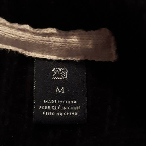 Scotch & Soda Chunky Knit Lace-Up Sweater - /Black Multi