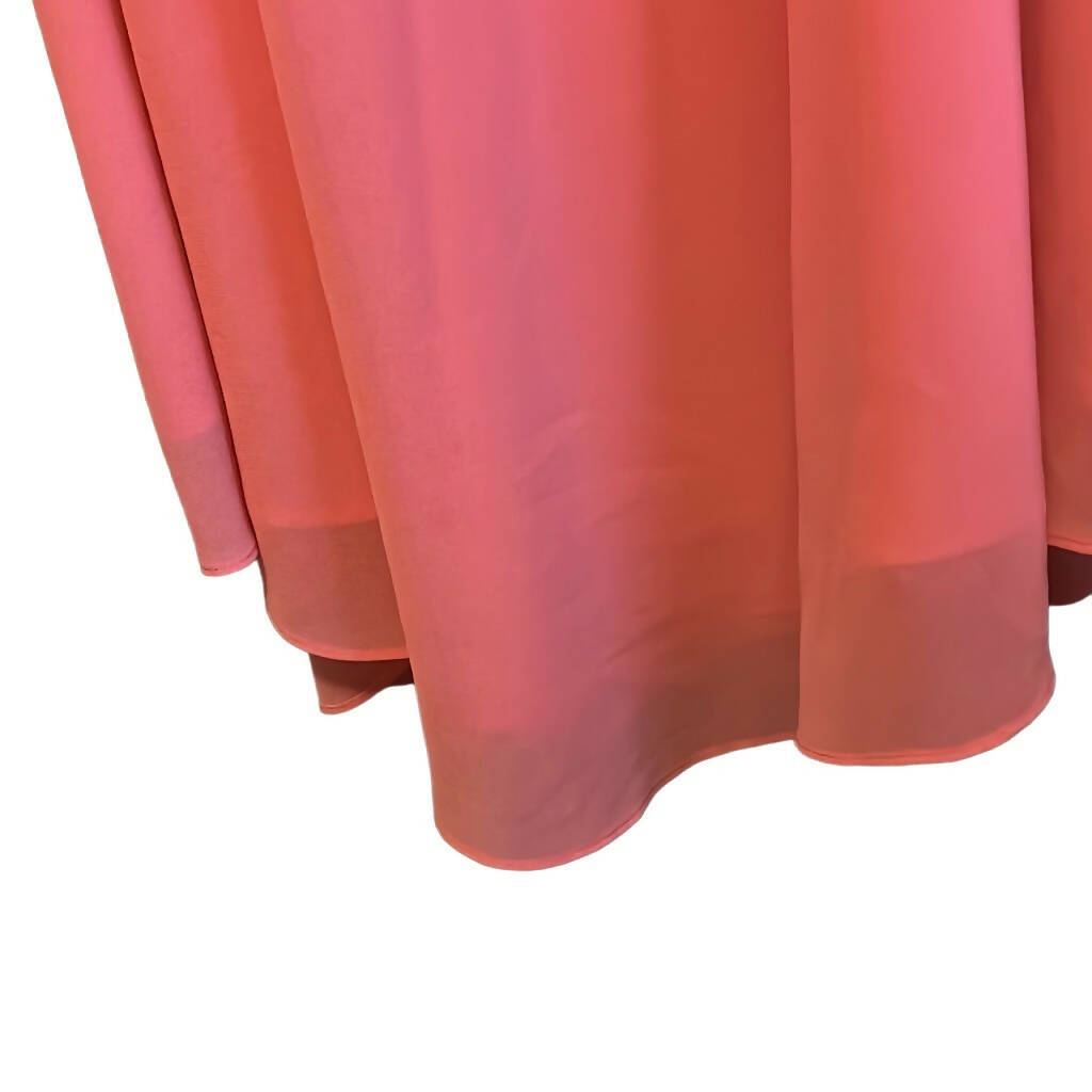 Paper Crown Spaghetti Strap Ruffled Midi Dress - Pink
