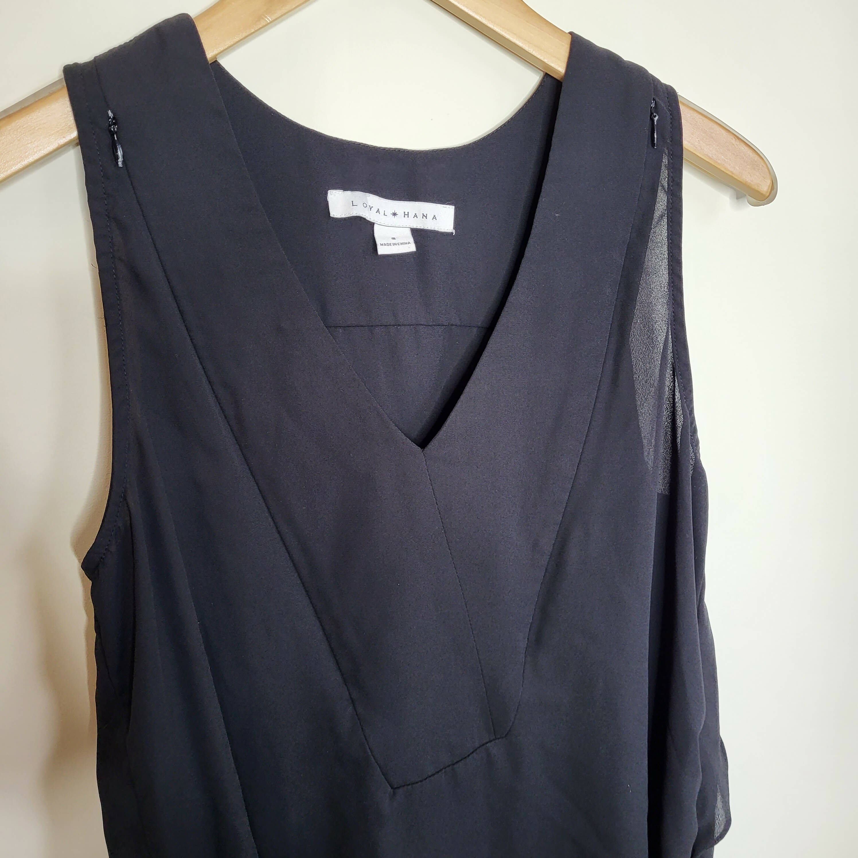 Loyal Hana Nursing and Maternity Sleeveless Blouse - Black - SM