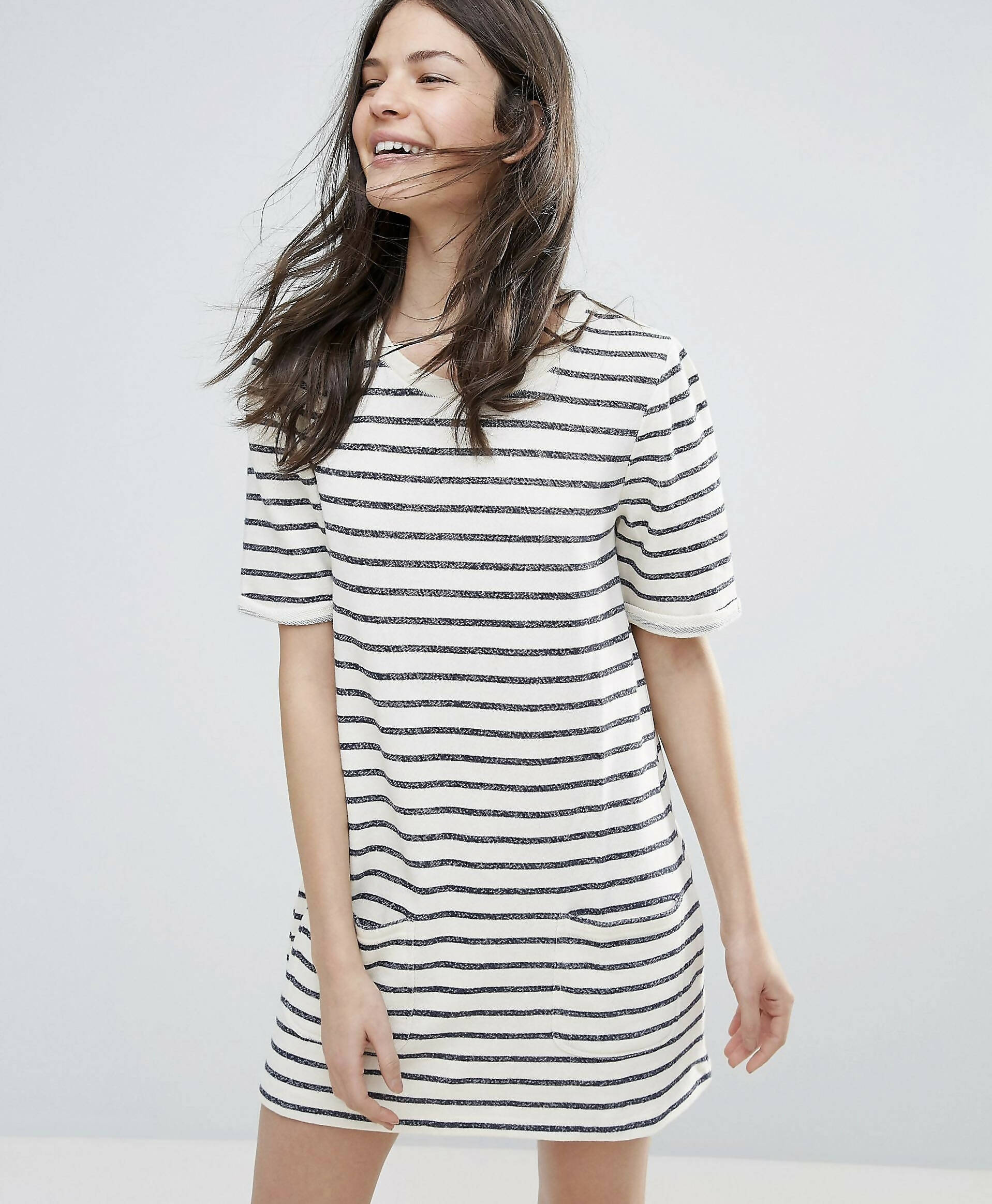French Connection Normandy Stripe Tee Dress