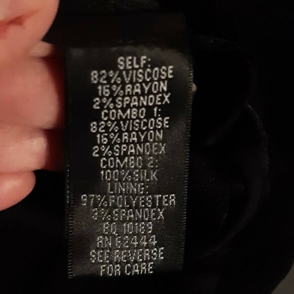 Nicole Miller NY Crepe Tie Long Sleeve Blazer - Black