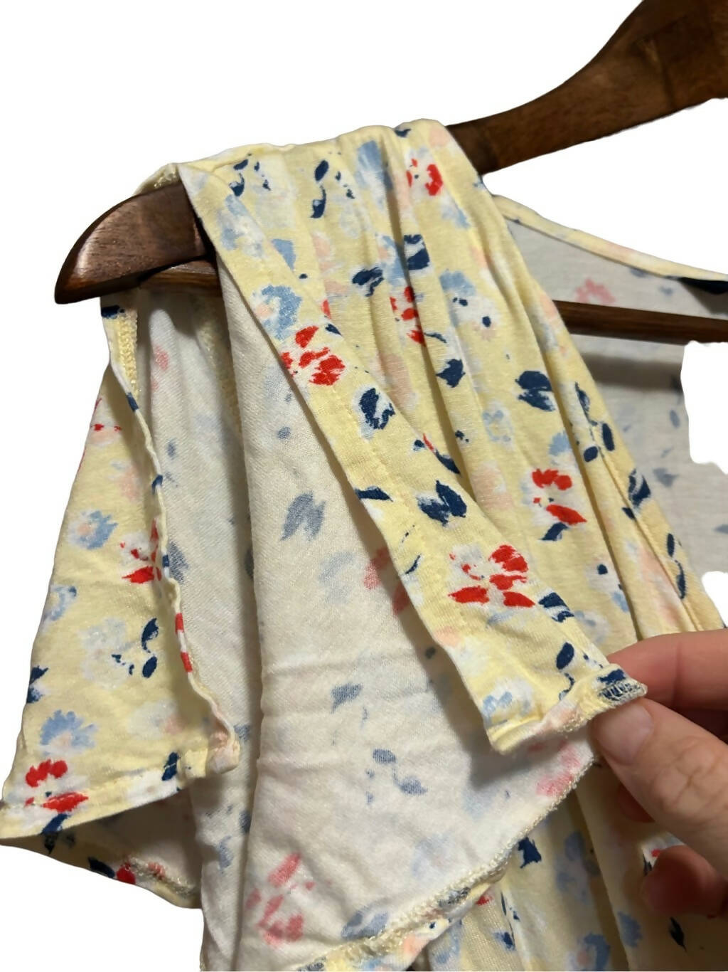 French Connection Short Sleeve V-Neck Wrap Floral Midi Dress