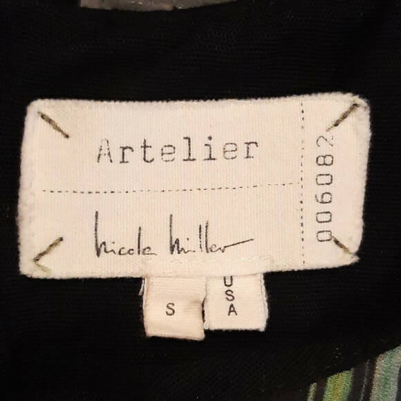 Nicole Miller NY Sleeveless Scoop Neck Striped Sheath Dress - Stripes - Black Multi