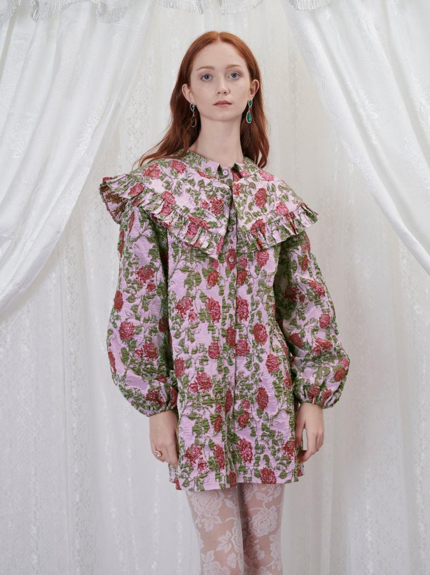 Wallpaper Jacquard Mini Dress
