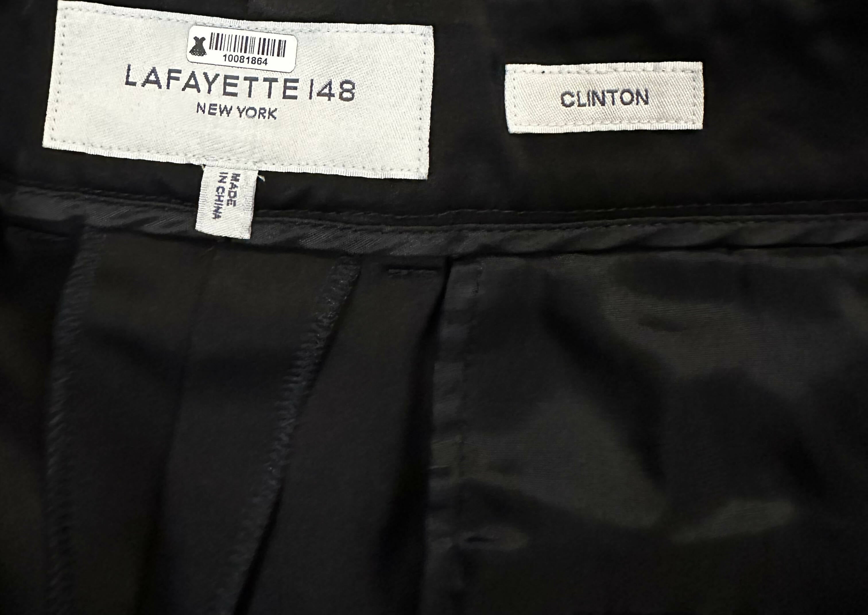 Lafayette 148 New York Clinton Ankle Pants - Black