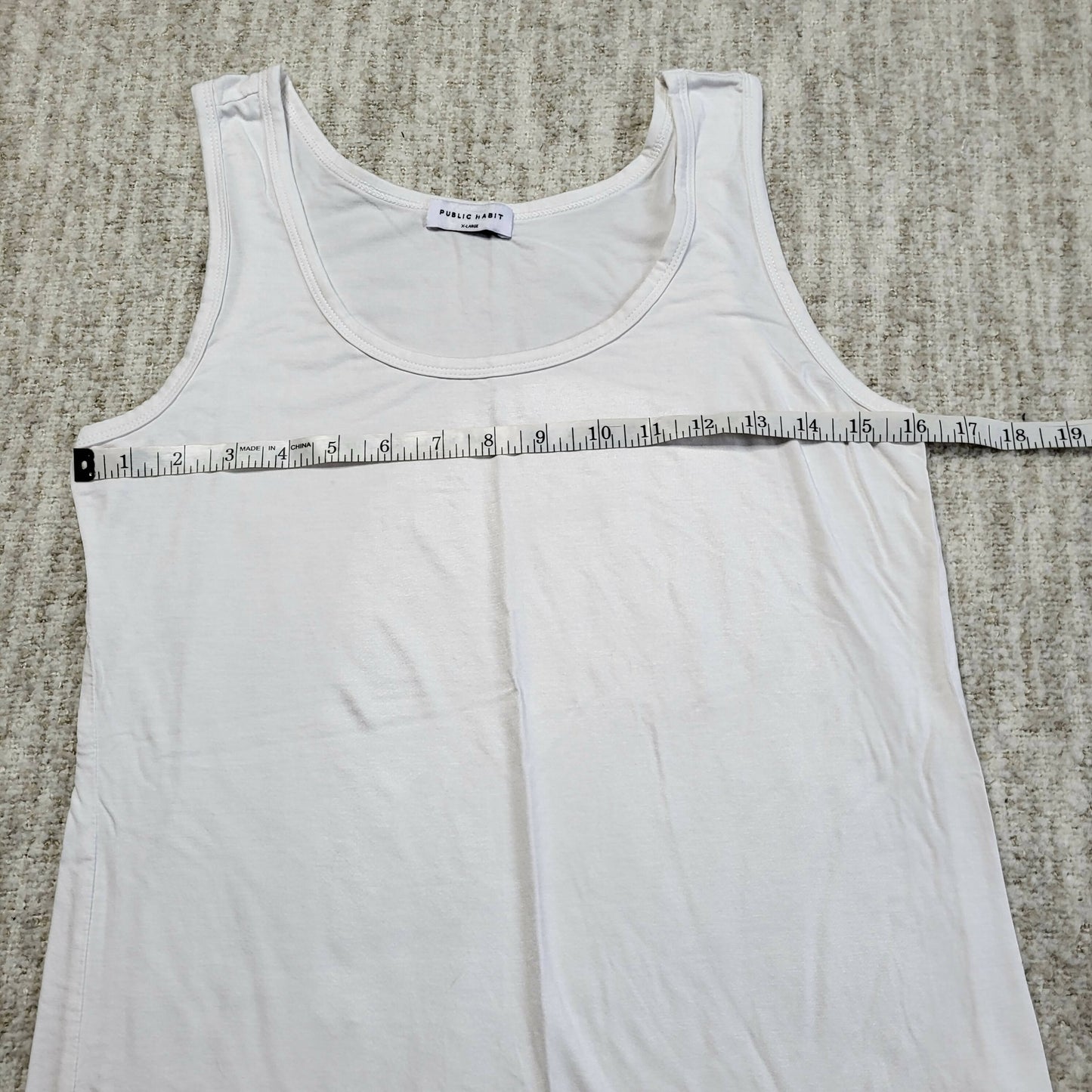 Public Habit Modal Tank Top - White - XL