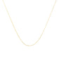 Haus of Brilliance Solid 10K Yellow Gold 0.5mm Slim and Dainty Unisex 18" Rope Chain Necklace