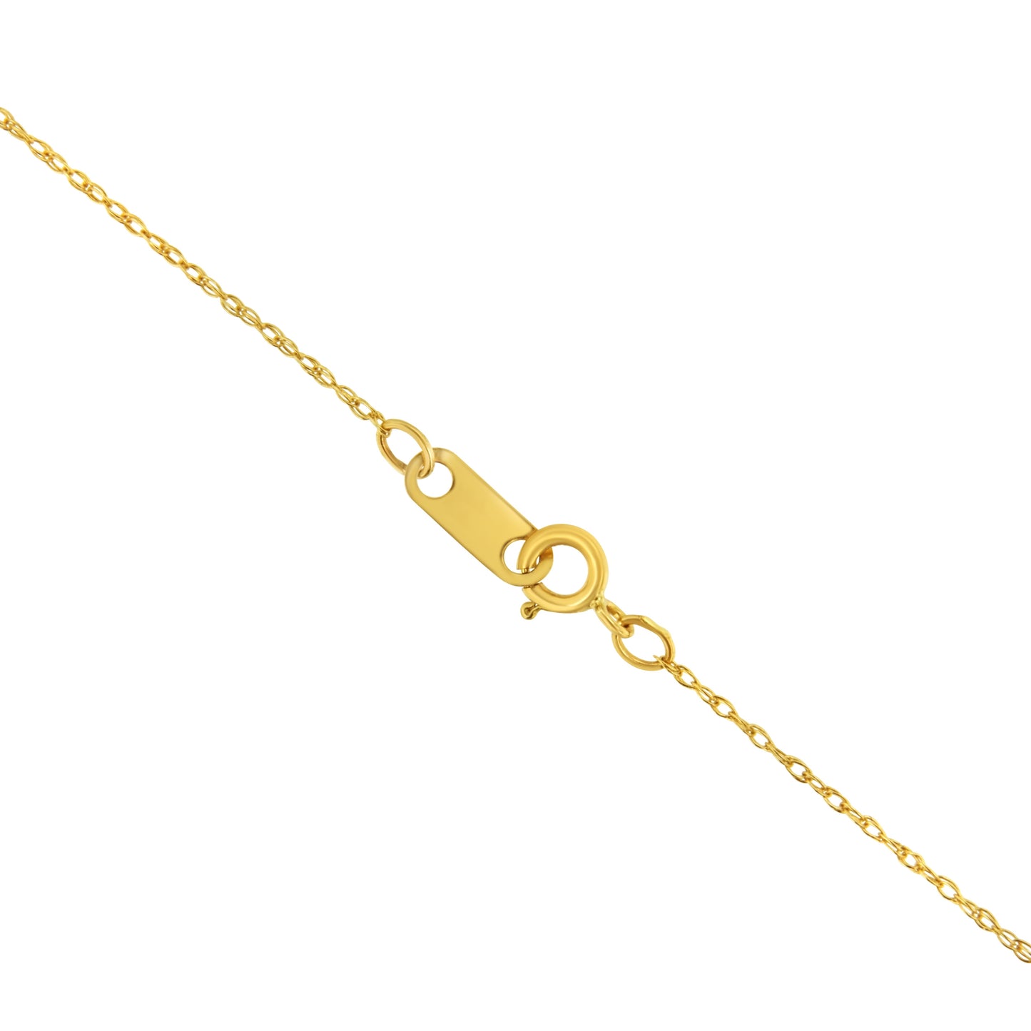 Haus of Brilliance Solid 10K Yellow Gold 0.5mm Slim and Dainty Unisex 18" Rope Chain Necklace