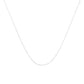 Haus of Brilliance Solid 10K White Gold 0.5mm Rope Chain Necklace. Unisex Chain - Size 18" Inches