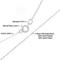 Haus of Brilliance Solid 10K White Gold 0.5mm Rope Chain Necklace. Unisex Chain - Size 16" Inches