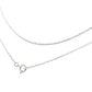 Haus of Brilliance Solid 10K White Gold 0.5mm Rope Chain Necklace. Unisex Chain - Size 20" Inches