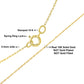 Haus of Brilliance Solid 10K Yellow Gold 0.5mm slim and Dainty Rope Chain Necklace. Unisex Chain - Size 16" Inches