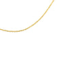 Haus of Brilliance Solid 10K Yellow Gold 0.5mm slim and Dainty Rope Chain Necklace. Unisex Chain - Size 16" Inches