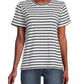 Splendid Slub Crew Neck Tee - Stripes - Navy Multi/Navy/Off White