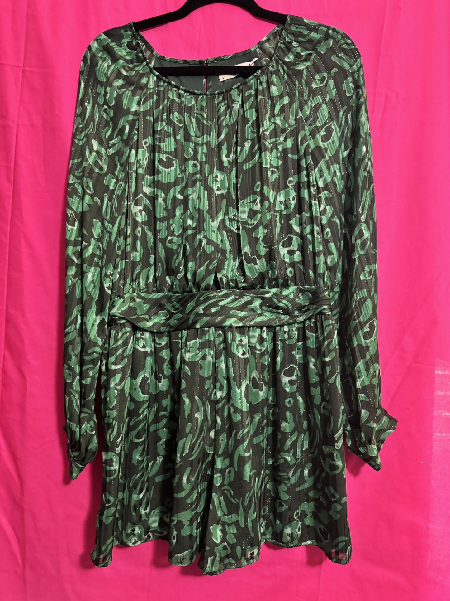 Ali & Jay Long Sleeve Romper - Multi - Green/Pine PIN - L