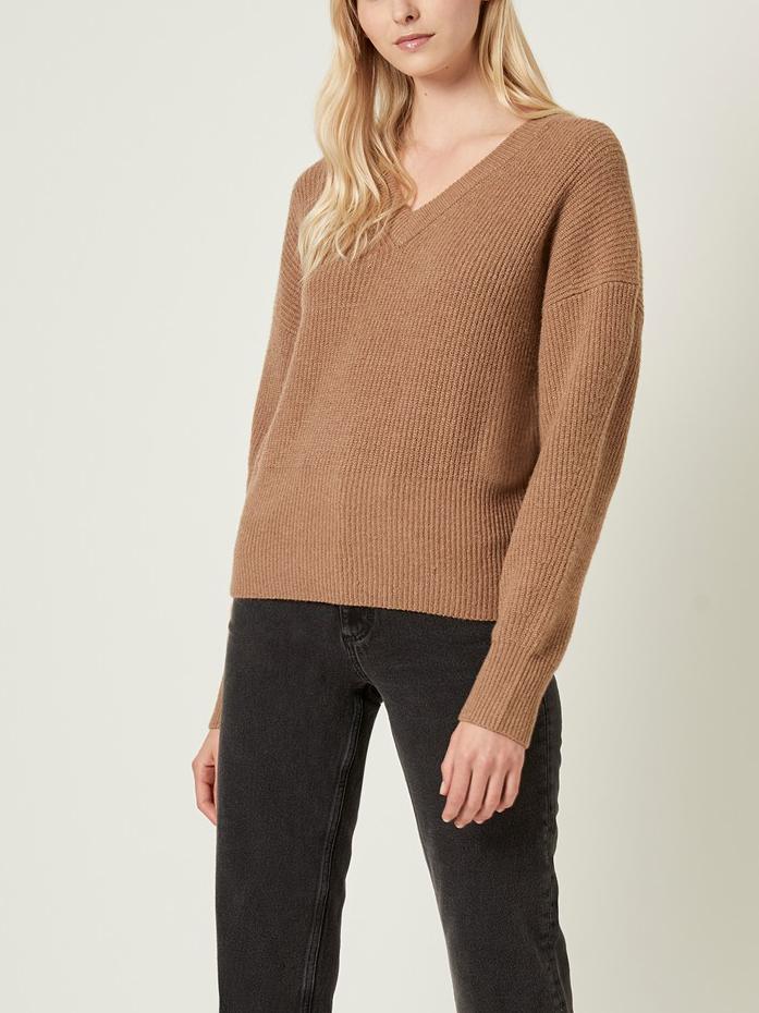 French Connection Wool Blend V-Neck Sweater