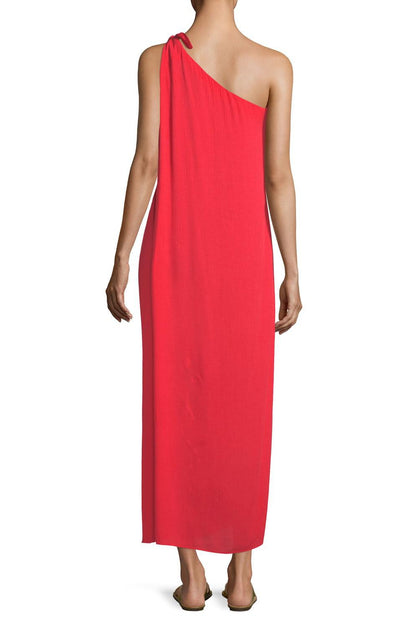 Mara Hoffman One Shoulder Camilla Cover-Up Dress Red /M