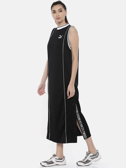 Puma Side Slit Athletic Dress - /Black Multi