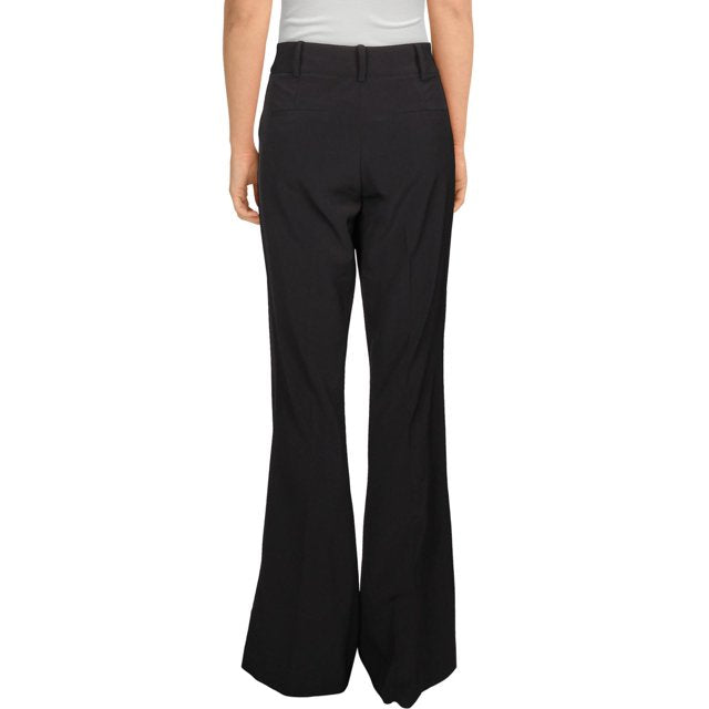 Rachel Zoe Mid-Rise Wool-Blend Flared Trousers - Black