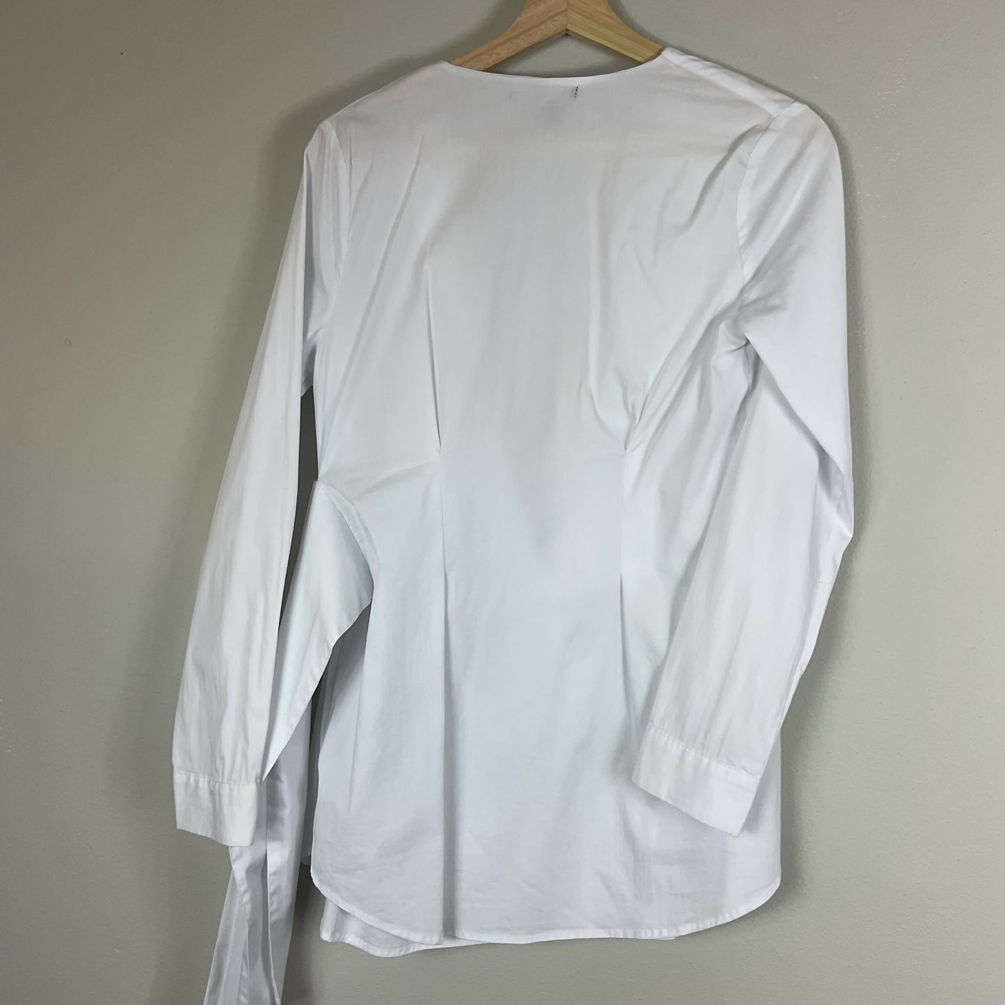 Soon Maternity Maternity Wrap V-Neck Dress Shirt - White - XS