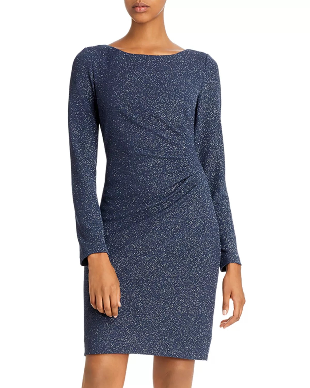 Eliza J Ruched Sheath Sparkle Dress - /Gray Multi