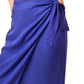 French Connection Side Tie Midi Skirt - /Blue - 4