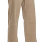 Just Cavalli Beige Mid Waist Flared Luxury Trousers/IT44|L/Beige