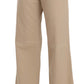 Just Cavalli Beige Mid Waist Flared Luxury Trousers/IT44|L/Beige