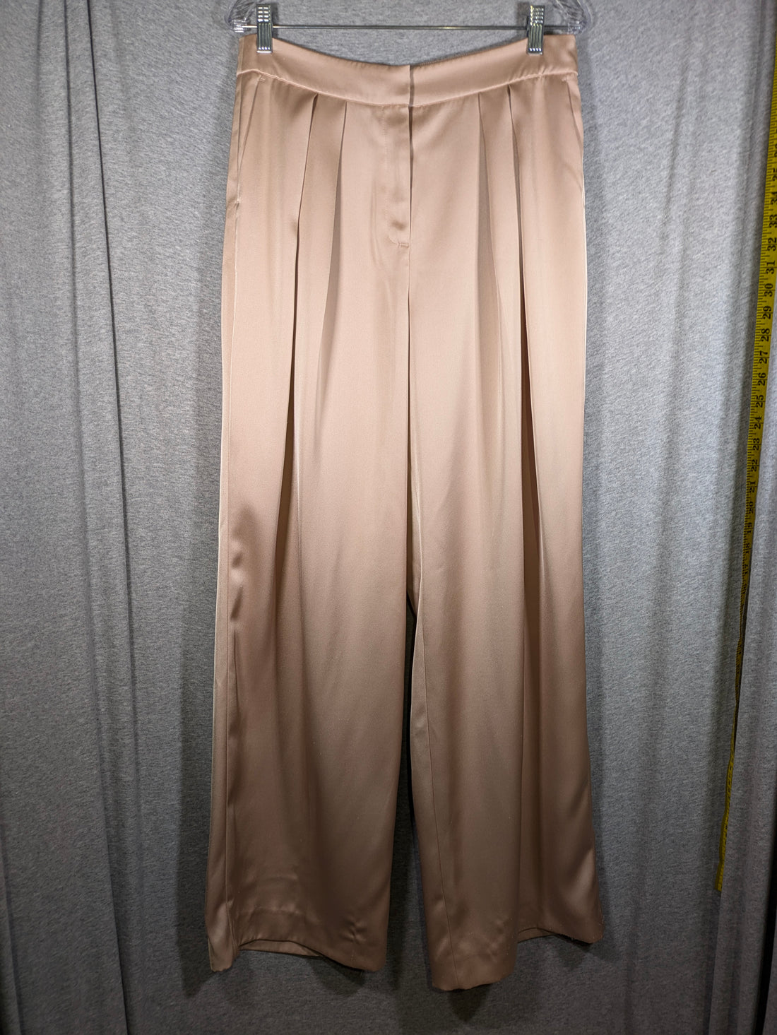 BCBG Maxazria Pleated Wide Leg Pants - /Pink - 12/