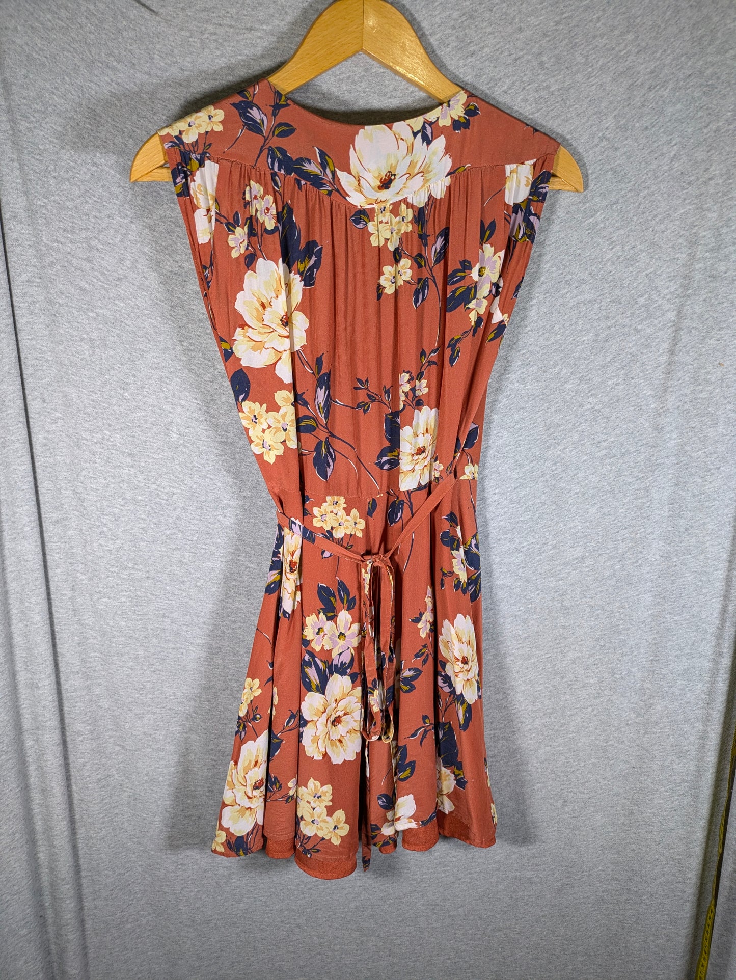 Yumi Kim Soho Mixer Mini Wrap Dress - Floral - Red Multi/Honey Rose Rust - M/