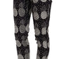 Dolce & Gabbana Dolce & Gabbana Chic Black Pineapple Print Skinny Capri Pants/IT44 | L/Black