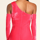 Lulus Hot Pink Velvet Glove Mini / S