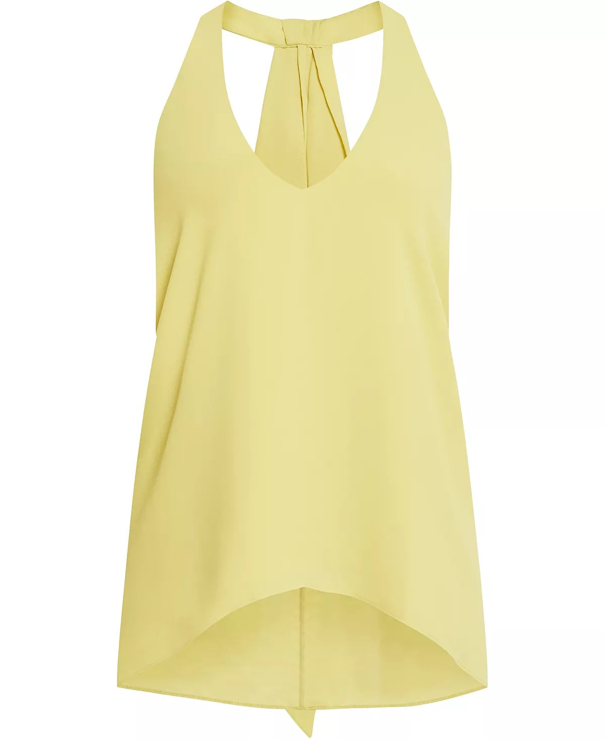 BCBG Maxazria Jazzie Drapey Halter Top - /Yellow - L