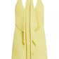 BCBG Maxazria Jazzie Drapey Halter Top - /Yellow - L