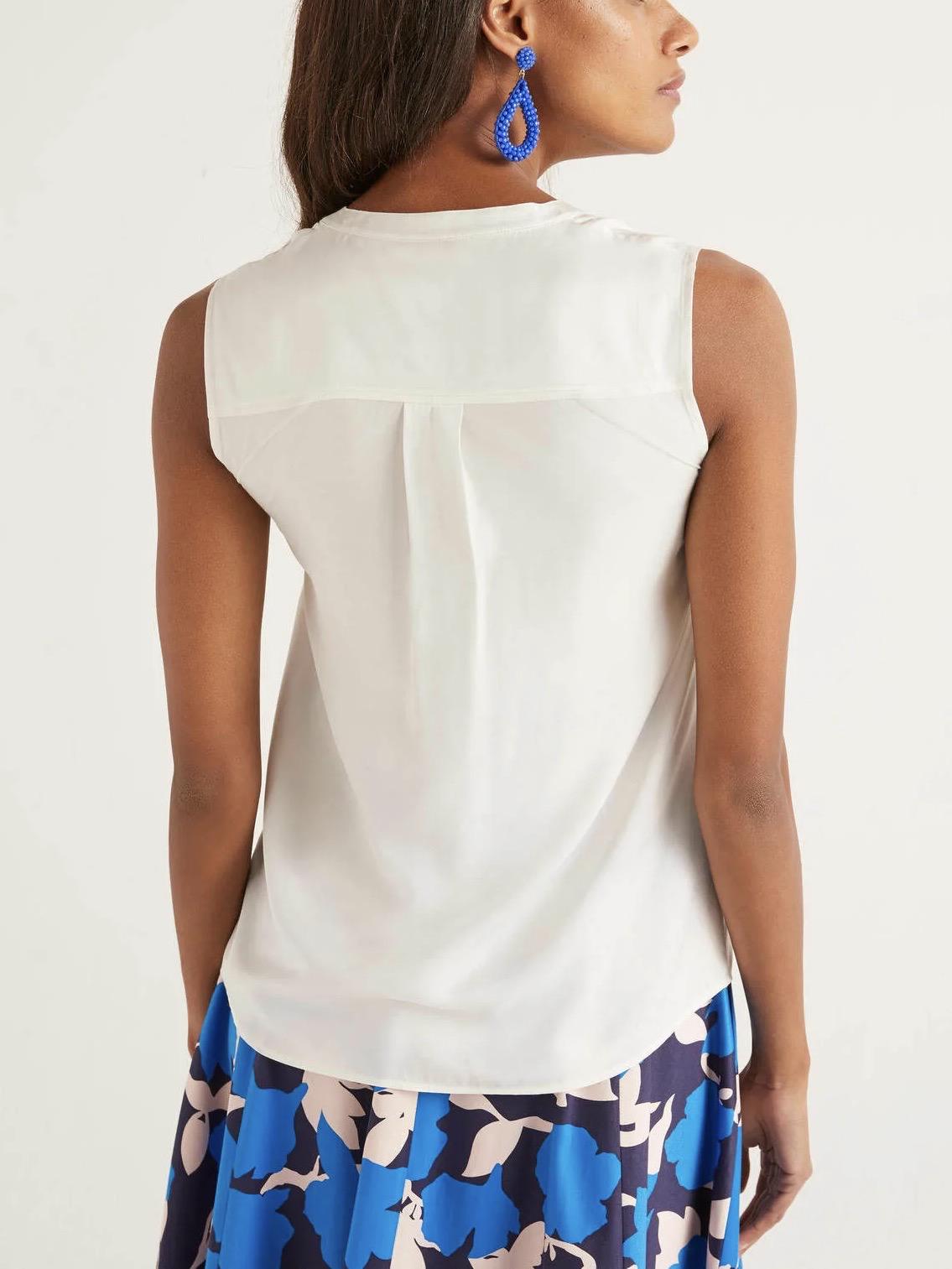 Boden Sleeveless Petronella Top - /White