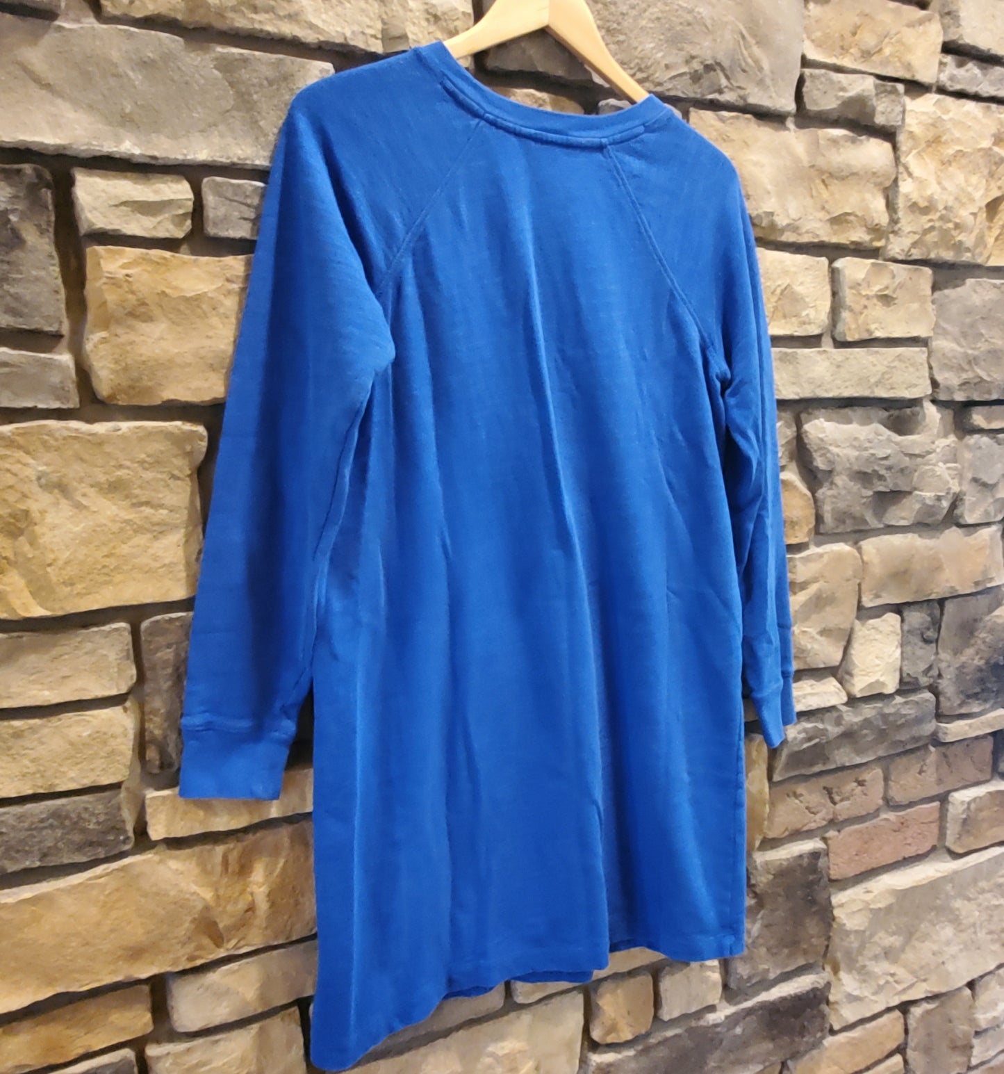 Boden Mabel Sweatshirt Dress - Stripes - Blue Multi/Summit - 8