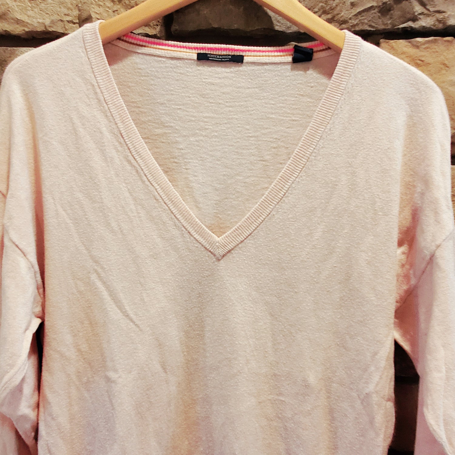 Scotch &amp; Soda Cotton-Cashmere Loose Knit Sweater - /Pink - M