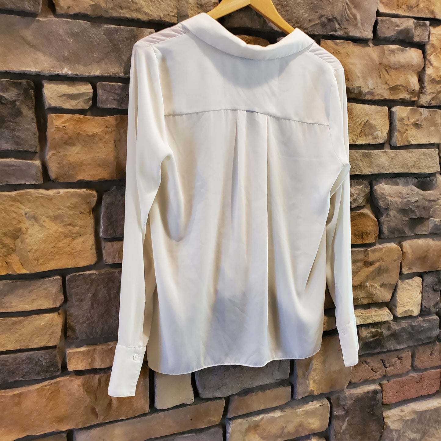 Bailey 44 Faux Wrap Long Sleeve Blouse - /White - M