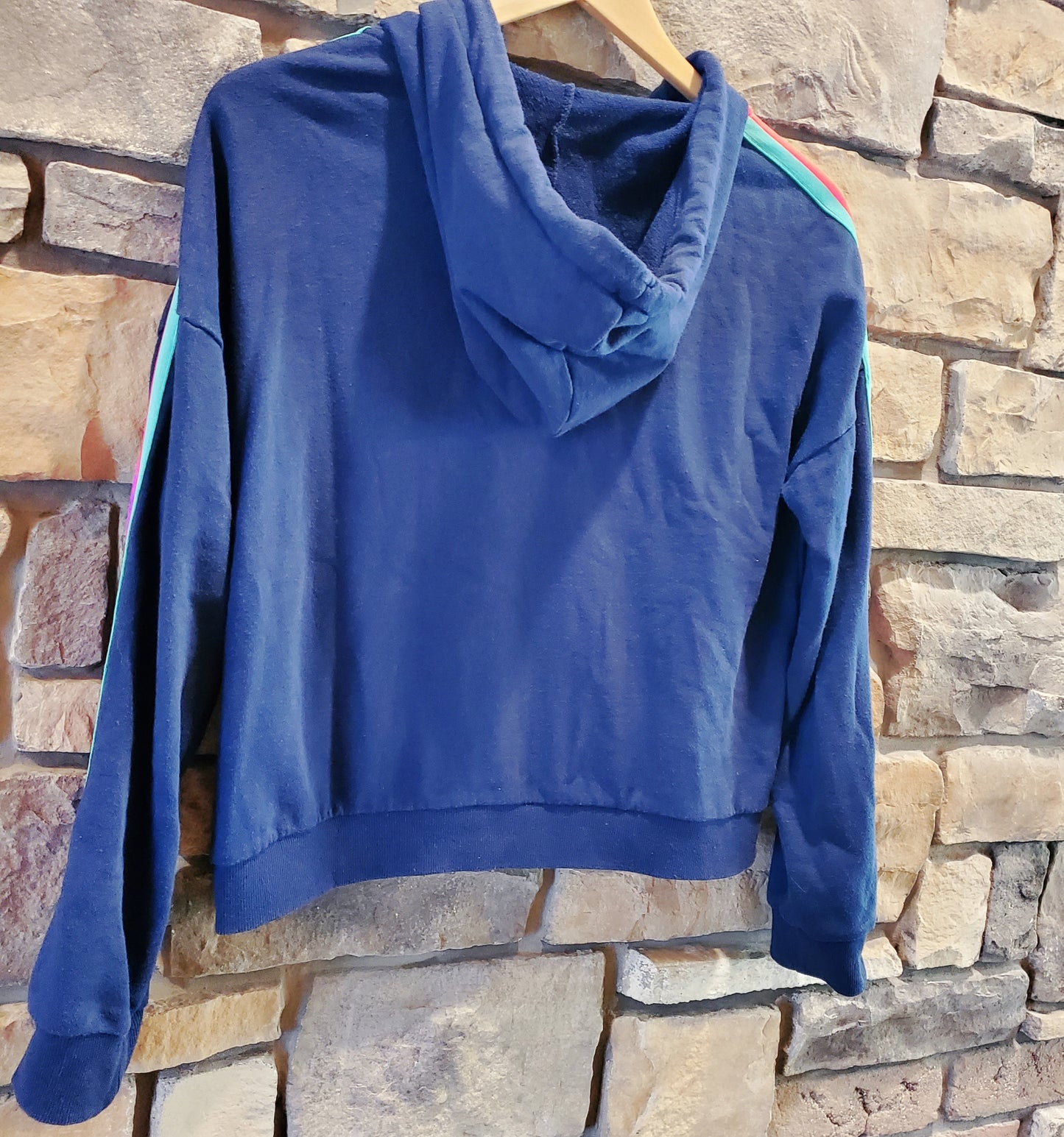BB Dakota Hooded Zip Up Sweatshirt - /Blue Multi - S