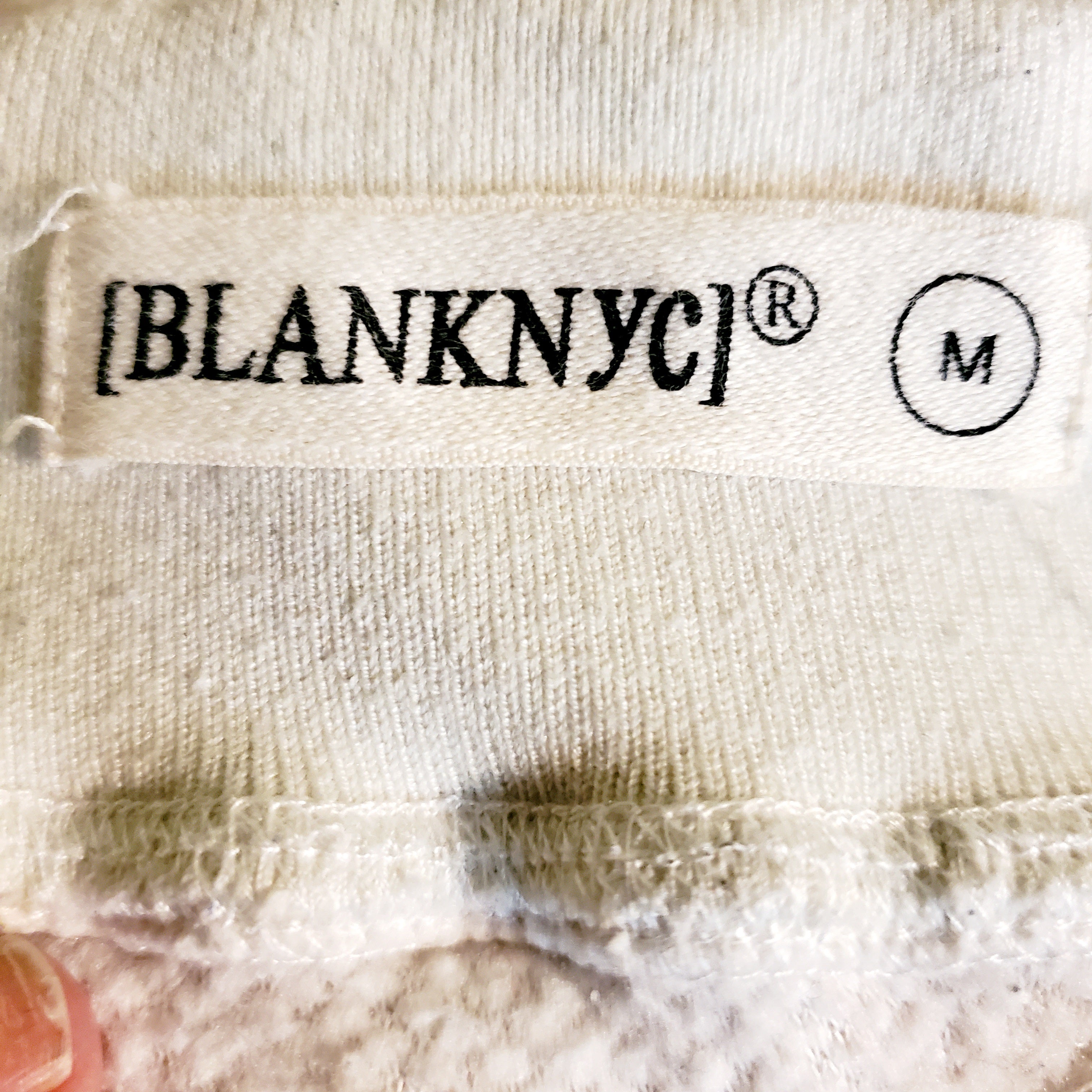 BLANKNYC Faux Sherpa Drawstring Jogger - /White - M