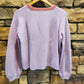 Lilla P Ribbed Crewneck Cashmere Sweater - /Purple - M