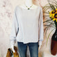 FRENCH CONNECTION Mozart Moss Stitch Sweater Size S