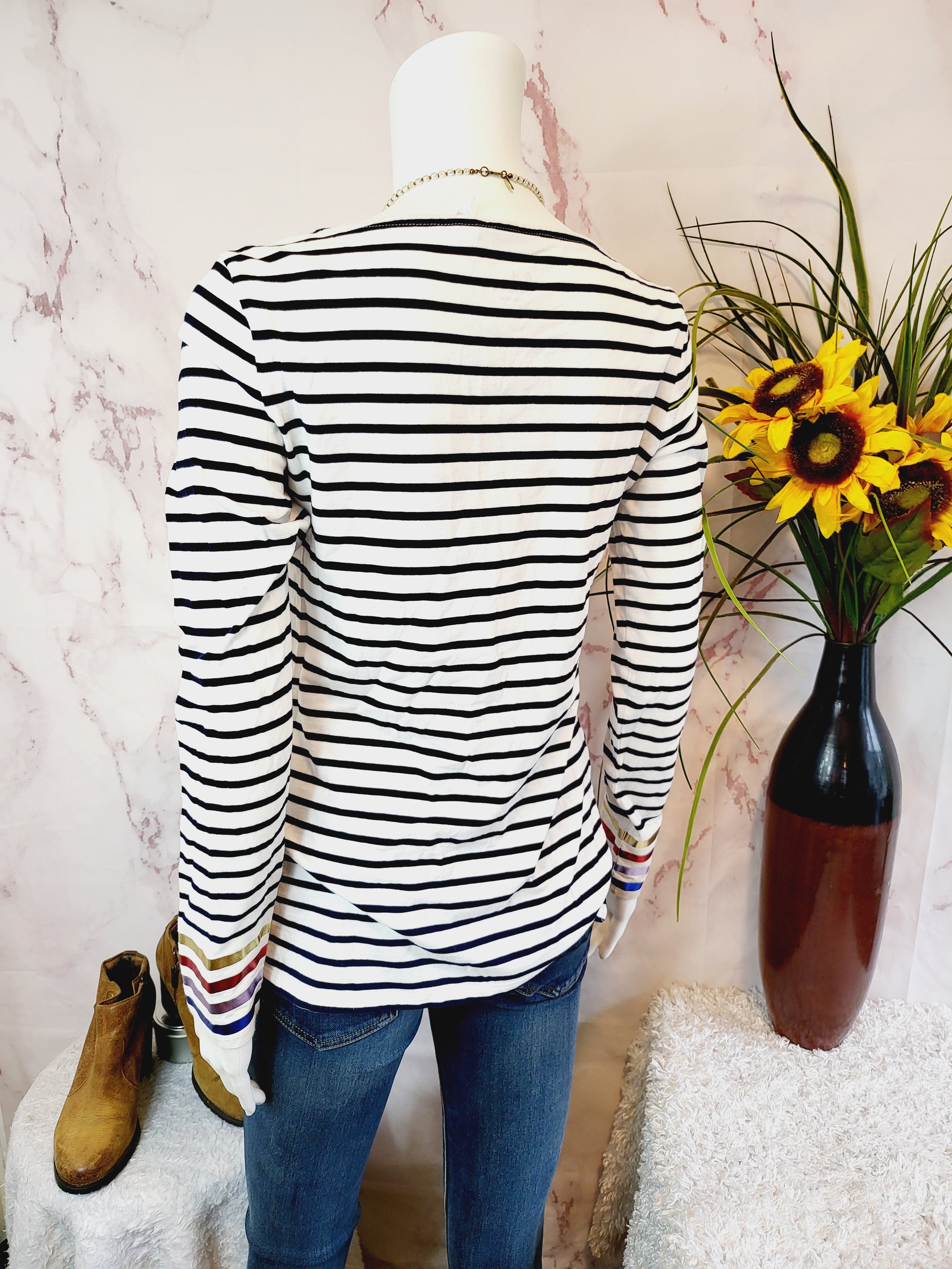 Boden Long Sleeve Breton Size 4