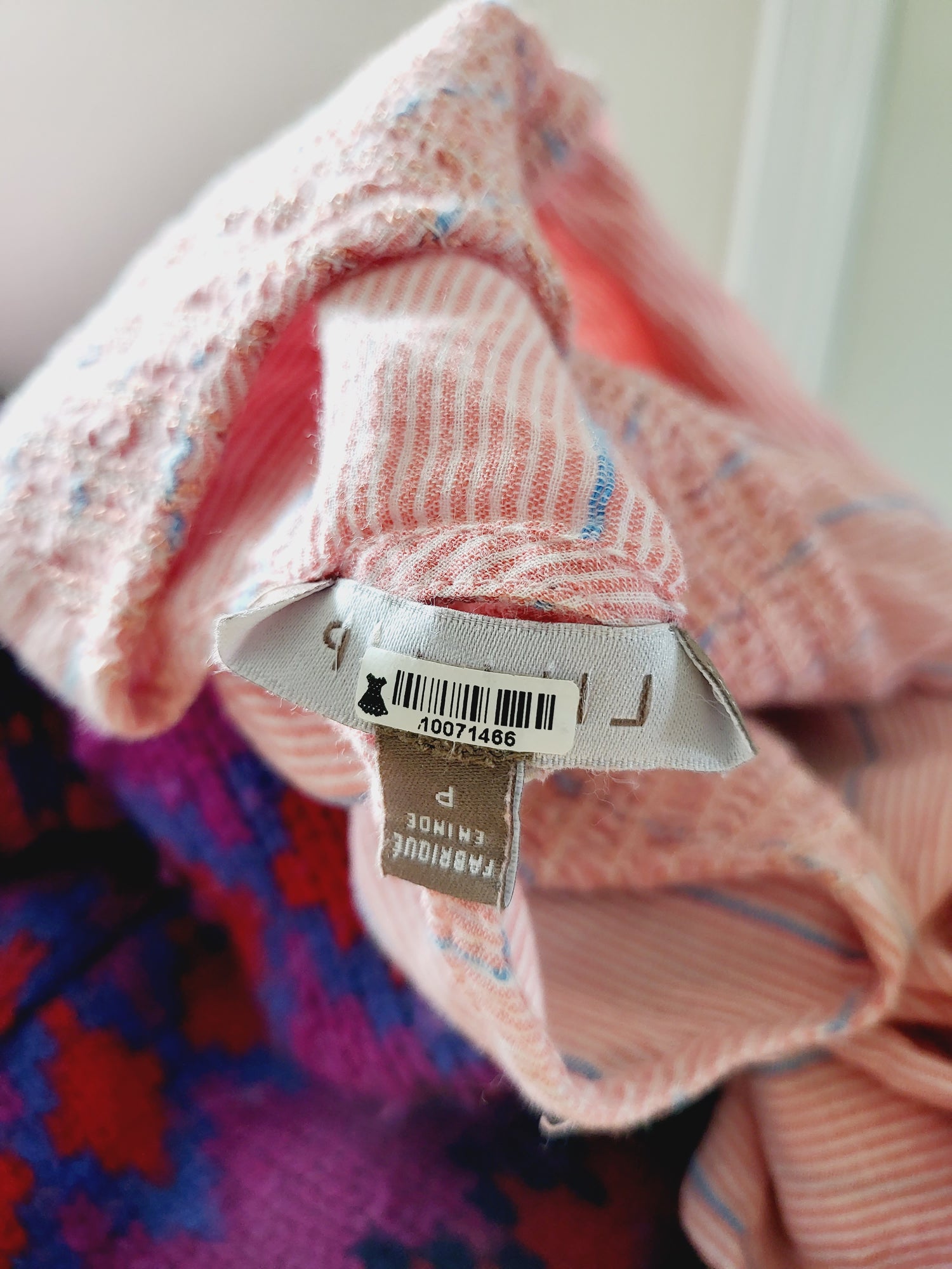 Lilla P Smocked Tank - Ginger Stripe Size - S